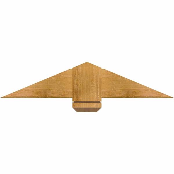 Ekena Millwork Eugene Rough Sawn Timber Gable Bracket, Western Red Cedar, 36"W x 7"H x 2"D x 6"F, 5/12 Pitch GBW036X07X0206EUG00RWR - main
